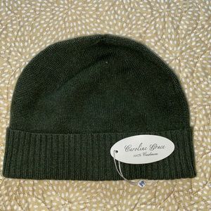 Womens Cashmere Olive Green Hat